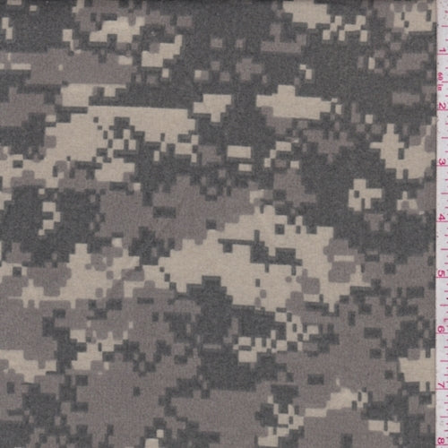 1 YD PC-Forest/Taupe/Beige Pixelated Camo Fabric