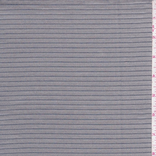 Antique Silver Pinstripe Satin Charmeuse Fabric
