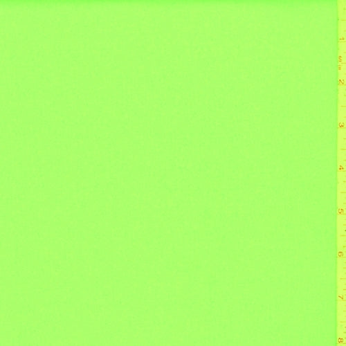 Neon Green Fleece Lined Scuba Knit Fabric