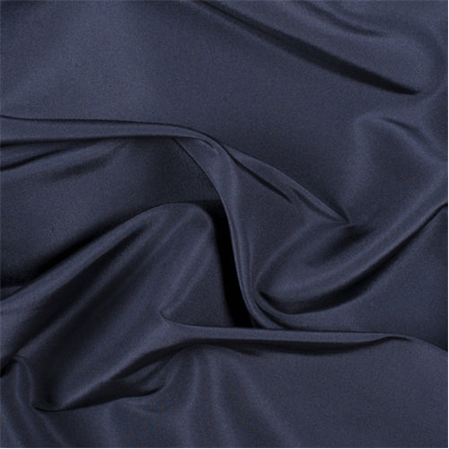 Runway Silks Midnight Navy Silk Faille Fabric - Reorderable