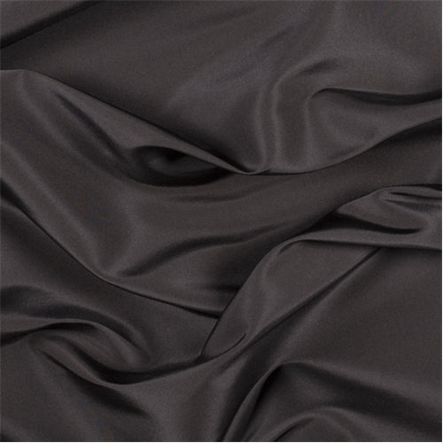 Runway Silks Black Silk Faille Fabric - Reorderable