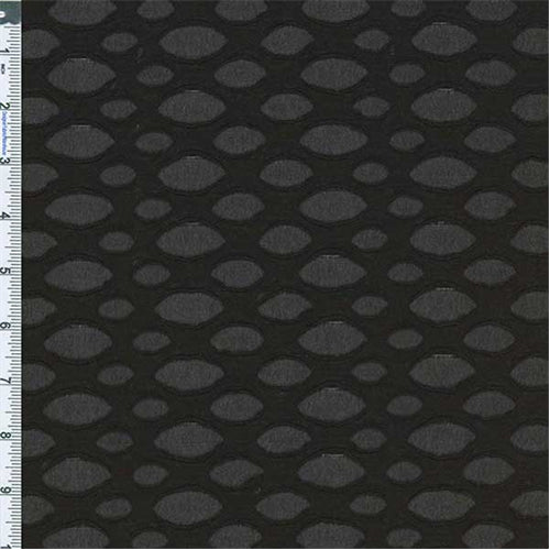 Black Ripped-look Novelty Knit Fabric