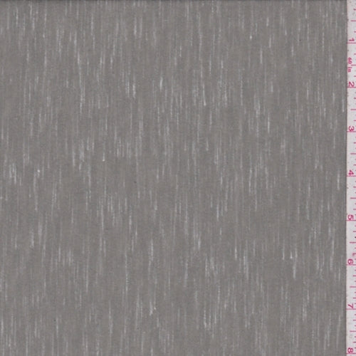 Concrete Grey Slubbed Jersey Knit Fabric