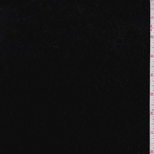 Black Low Pile Faux Fur Fabric