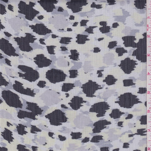 Pale Iris/Mint Spotted Chiffon Fabric