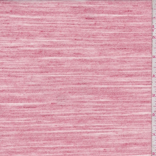 Pale Red Space Dye Jersey Knit Fabric