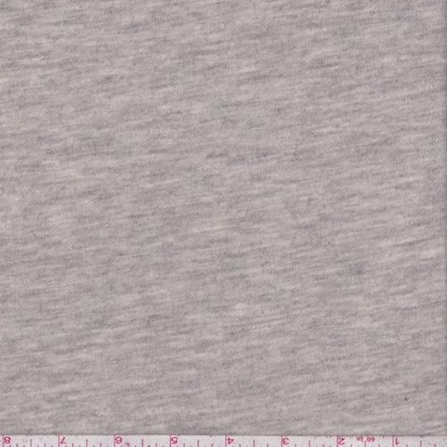 Heather Grey/Cream Reversible Jersey Knit Fabric
