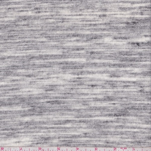 Heather White/Slate Sweater Jersey Knit Fabric