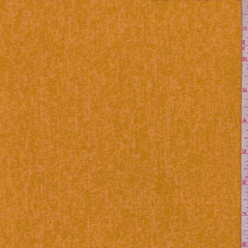 2 1/4 YD PC-Heather Orange Gold Sweater Jersey Knit Fabric