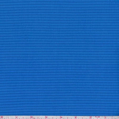 Electric Blue Pinstripe Jersey Knit Activewear Fabric
