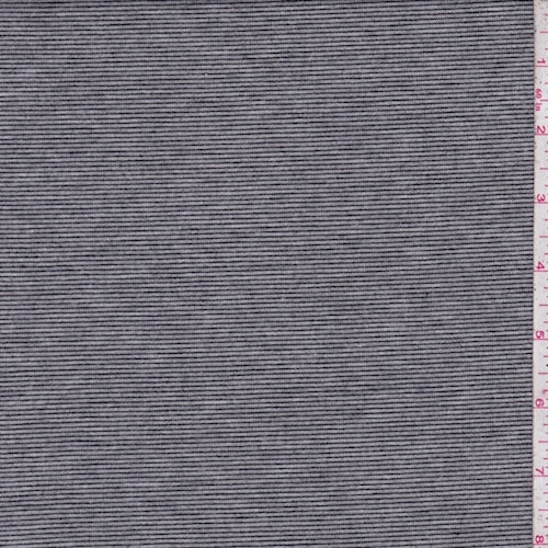 1 YD PC-Stone Grey Stripe Jersey Knit Fabric