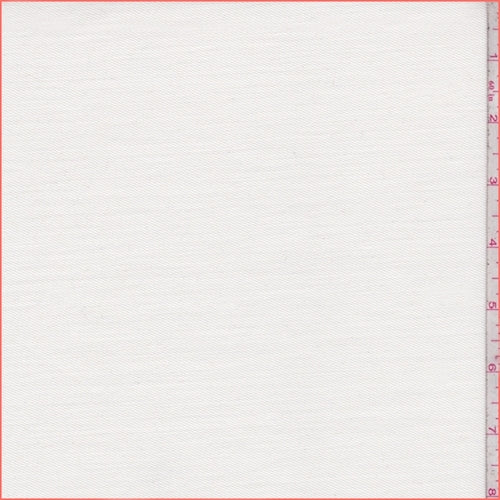 Pearl Ivory Stretch Twill Fabric