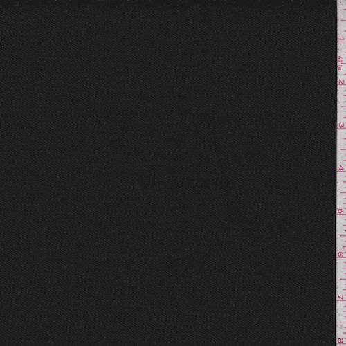 1 1/2 YD PC-Coal Black Denim Fabric