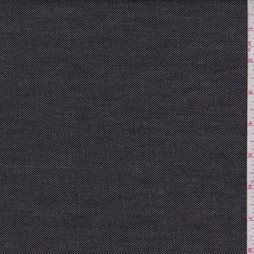 Aged Black Denim Fabric