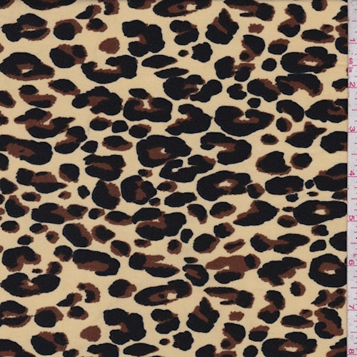 Buff Animal Print Activewear Fabric