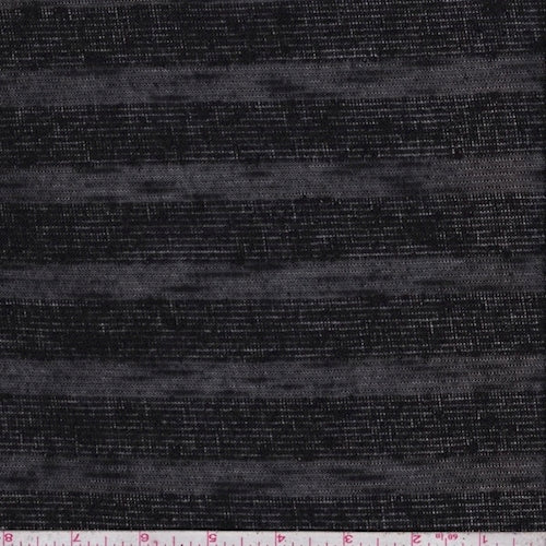 Black Stripe Sweater Knit Fabric