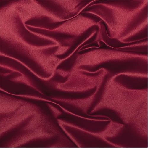 Runway Silks Red Silk Duchess Satin Fabric - Reorderable