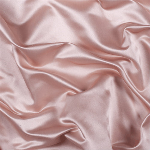 Runway Silks Light Pink Silk Duchess Satin Fabric - Reorderable
