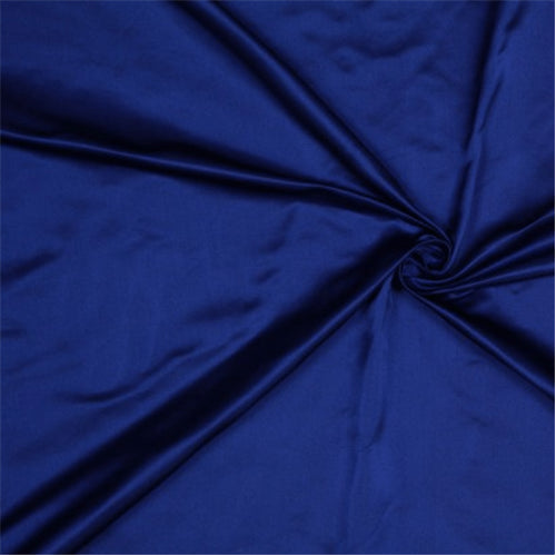 Runway Silks Blue Silk Duchess Satin Fabric - Reorderable