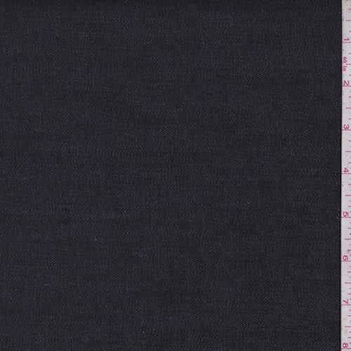 2 1/4 YD PC-Midnight Navy Stretch Denim Fabric