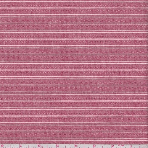 4 YD PC-Brick Red Pinstripe Oxford Shirting Fabric