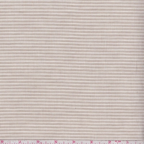 4 YD PC-Light Taupe Double Pinstripe Cotton Lawn Fabric
