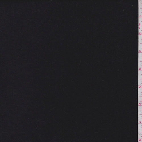 Jet Black Rayon Jersey Knit Fabric