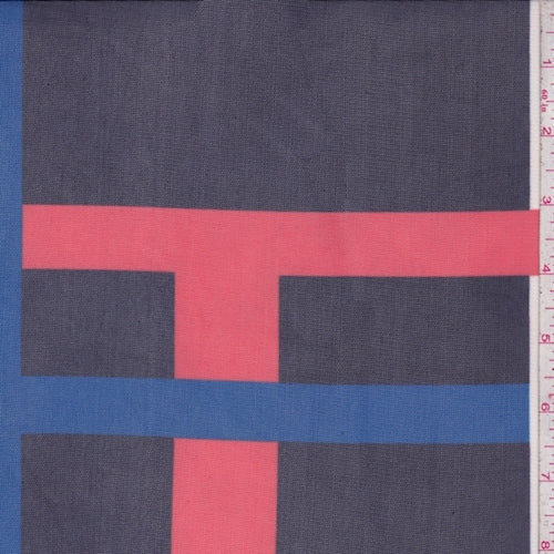 Navy/Red/Royal Modern Power Mesh Fabric