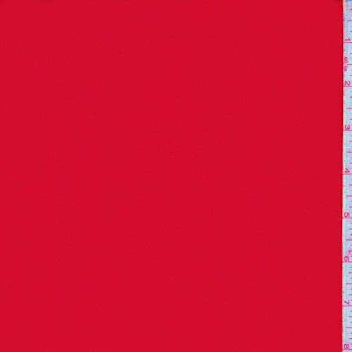 1 5/8 YD PC-Cherry Red Crepe Georgette Fabric