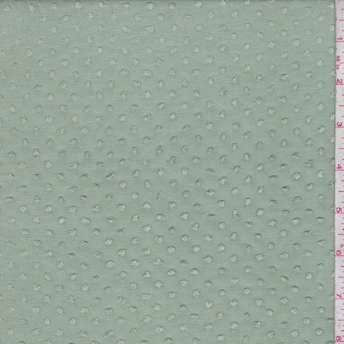 Sage Clip Dot Knit Fabric