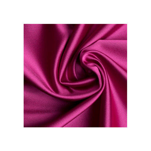 Runway Silks Magenta Stretch Satin Fabric - Reorderable
