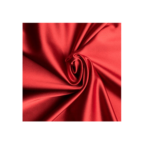 Runway Silks Red Stretch Satin Fabric - Reorderable