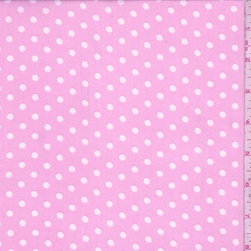 Petal Pink Dot Crepe Georgette Fabric