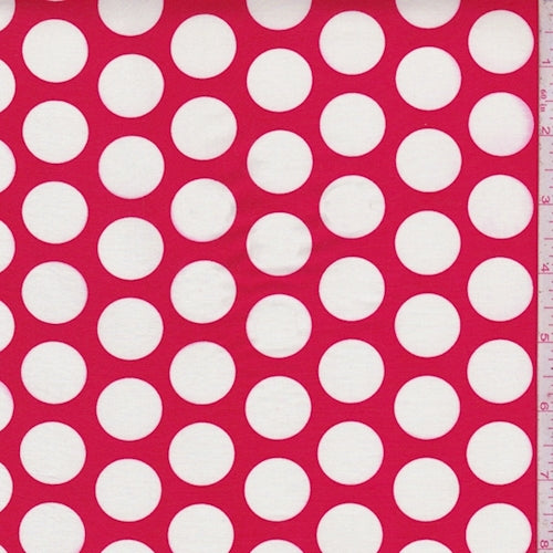 Red/White Polka Dot Cotton Fabric