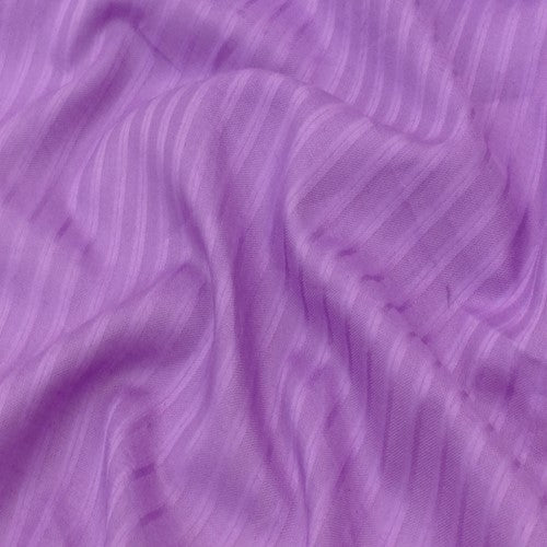 3 YD PC-Lavender Purple Stripe Cotton Batiste Woven Fabric