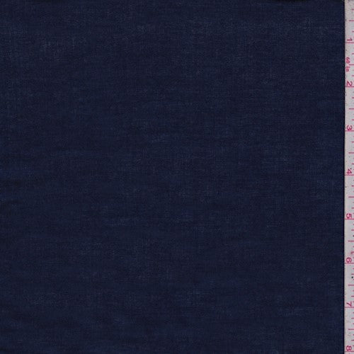 Navy Blue Semi-Opaque Cotton Batiste Woven Fabric