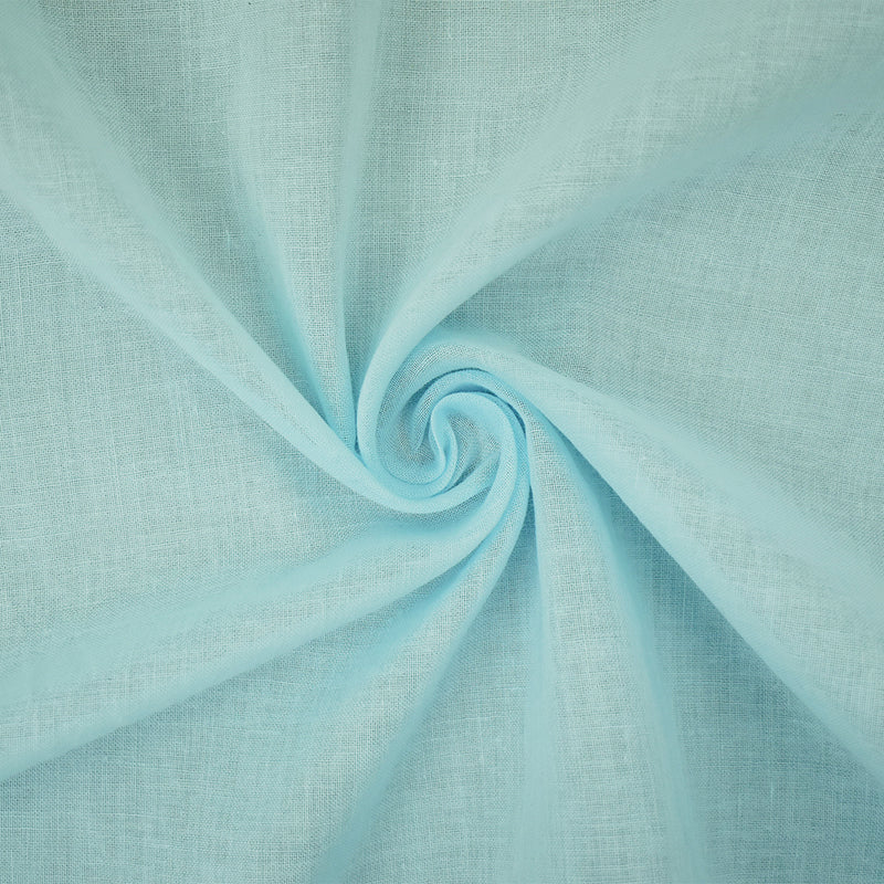 1 1/2 YD PC-Blue Cotton Lawn Woven Fabric