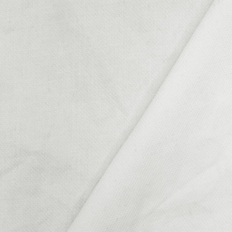 Snow White Solid Stretch Dobby Woven Fabric
