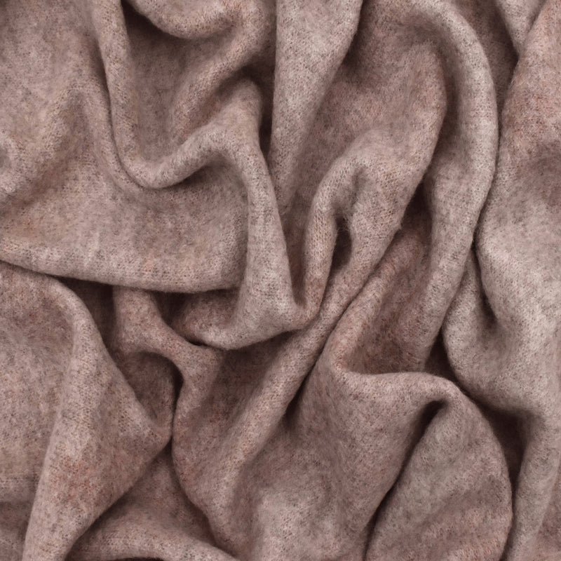 1 3/4 YD PC-Faded Coral-Gray-Multi Camouflage Printed Brushed Jersey Knit Fabric
