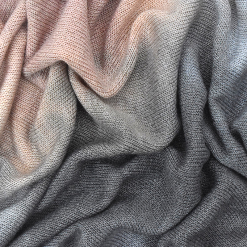 Pink-Beige-Multi Tie Dye Jersey Knit Fabric