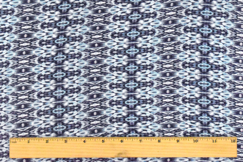 2 YD PC-Purple-Sky-Multi Abstract Kaleidoscope Printed Cotton Gauze Fabric