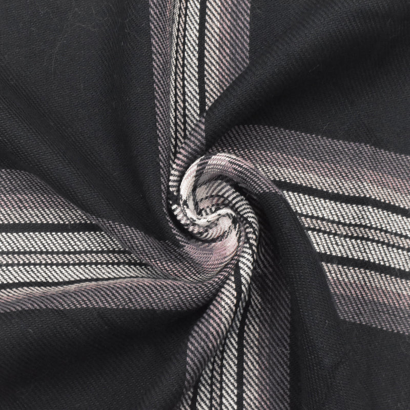 Basic Black-Pink-Multi Plaid Pattern Twill Woven Fabric