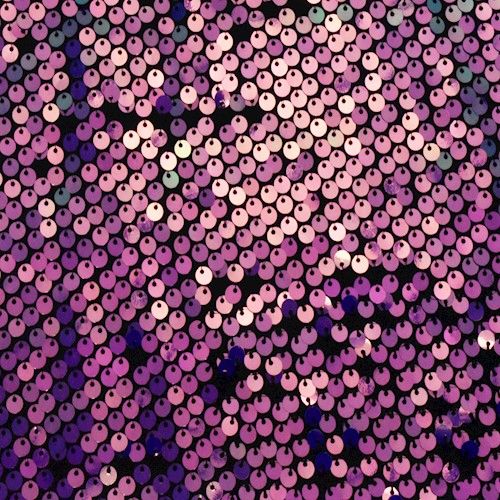 Ultra Purple/Iridescent Sequined Knit Fabric