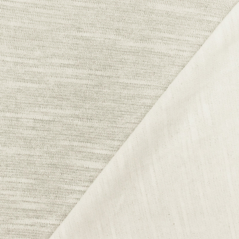 Powder Ivory Slub Stretch Jersey Knit Fabric