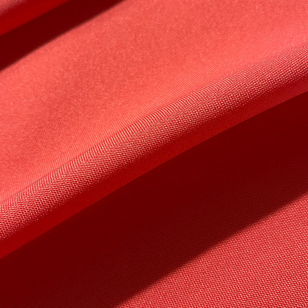 5 YD PC-Dark Coral Pink Poplin Fabric