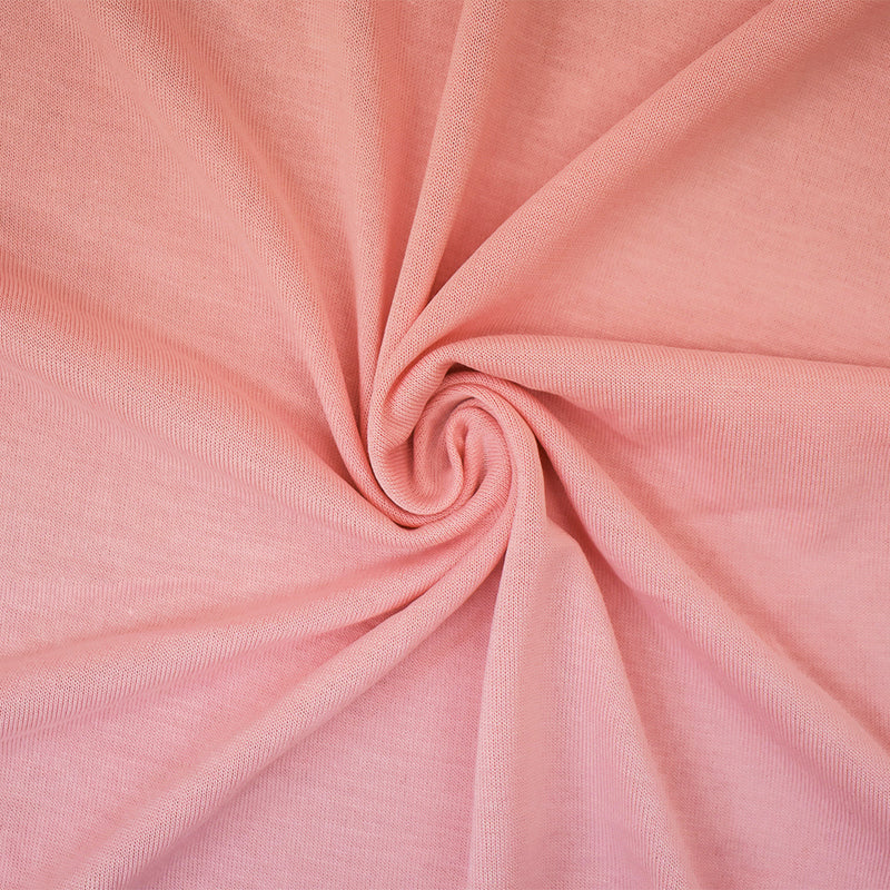 3 1/2 YD PC-Pastel Pink Washed Modal Poly Stretch Spandex Jersey Knit Fabric