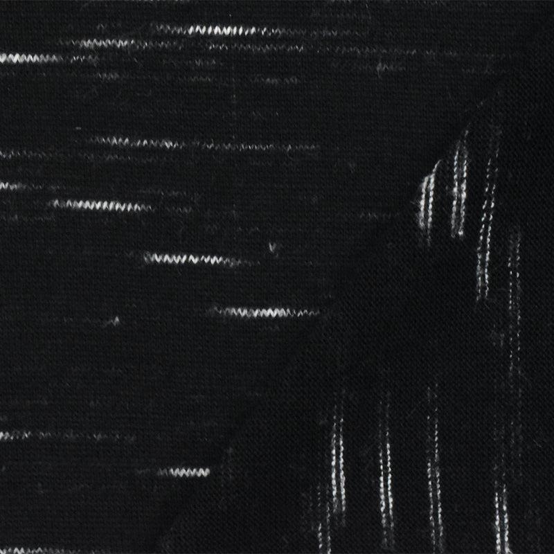 Black-White Slub Stretch Spandex Rayon Jersey Knit Fabric
