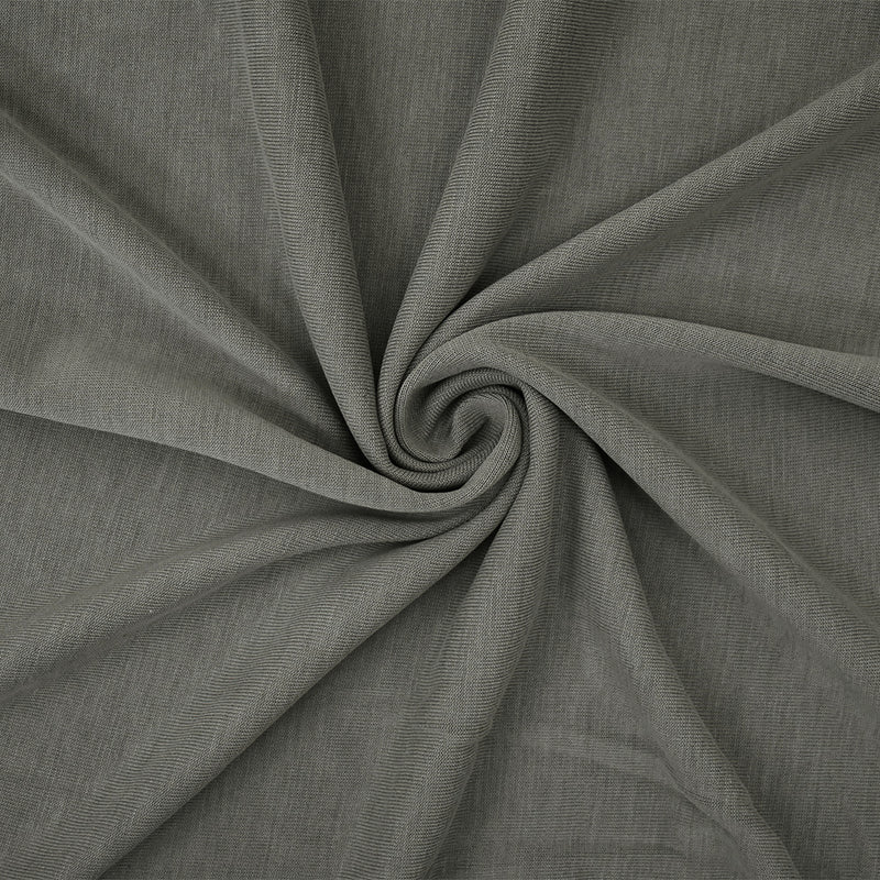 Gray Washed Modal Poly  Stretch Spandex Solid Jersey Knit Fabric