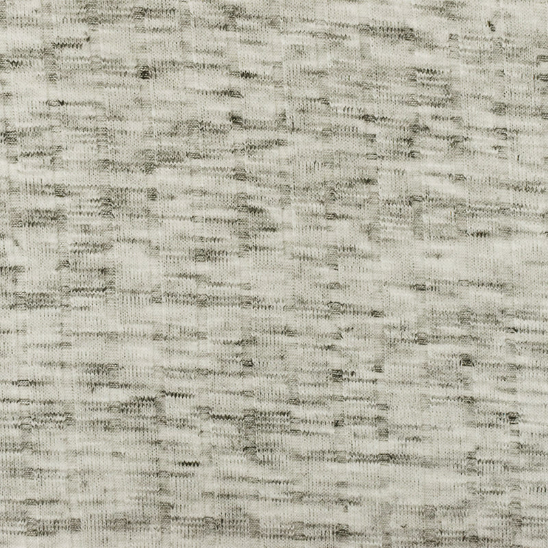 Nature Ivory-Gray-Black Slub Stretch 8x3 Rib Knit Fabric