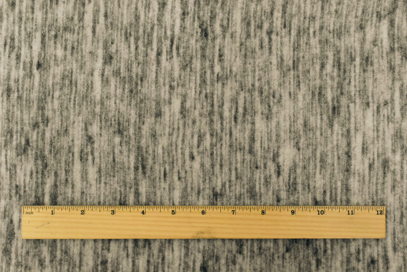 Old Beige-Gray-Black Slub Stretch Brushed Jersey Knit Fabric